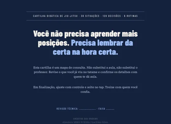 Contracapa da cartilha